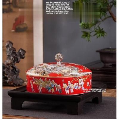KHAY SỨ ĐỰNG ĐỒ NHIỀU HỌA TIẾT